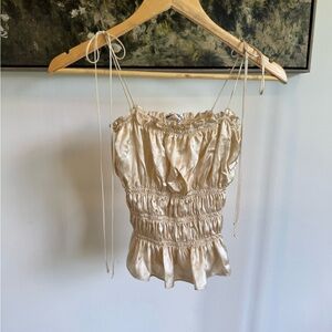 REFORMATION
Viviana Silk Camisole In Ivory